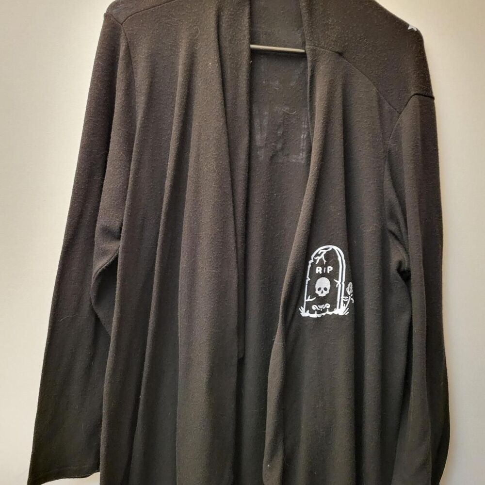 Hot-topic Women's Black and White Cardigan